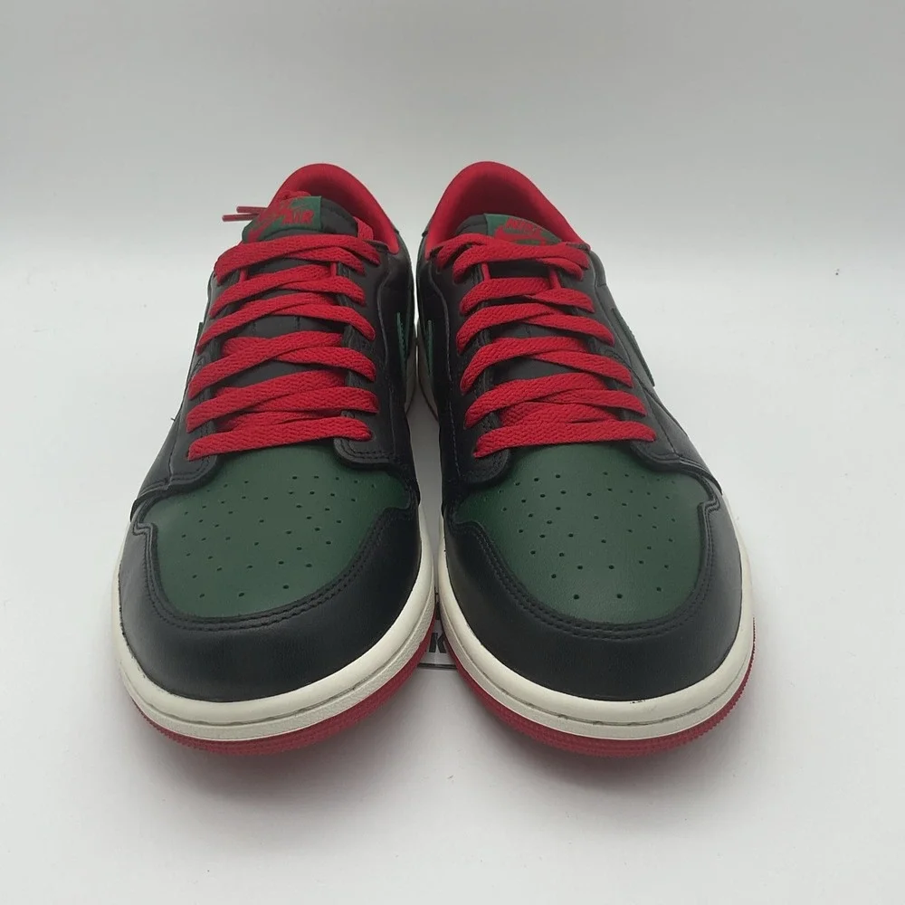 Size 11.5W - Air Jordan 1 Retro OG Low Black Gorge Green W (CZ0775-036) - Picture 5 of 9